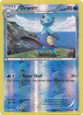 Dewott - 31/114 - Uncommon Reverse Holo XY: Steam Siege Reverse Holo Singles