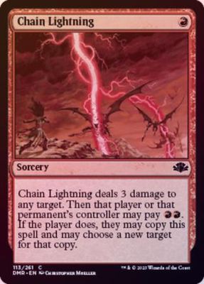Chain Lightning 113/261 - Foil Dominaria Remastered Foil Singles