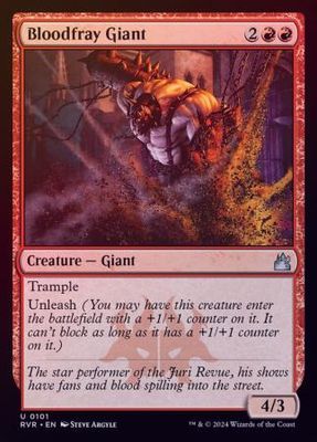 Bloodfray Giant 0101 - Foil Ravnica Remastered Foil Singles