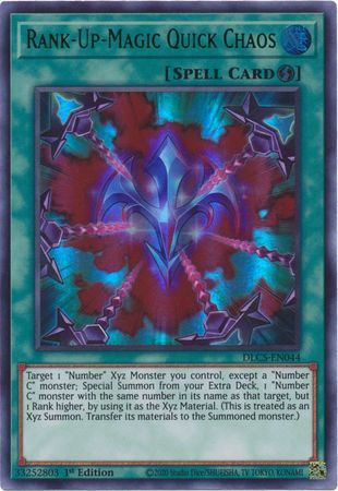 Rank-Up-Magic Quick Chaos (Green) - DLCS-EN044 - Ultra Rare 1st Edition Dragons of Legend The Complete Series 1st Edition Singles