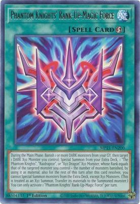 Phantom Knights&#39; Rank-Up-Magic Force - MP21-EN200 - Rare 1st Edition 2021 Mega-Tin: Ancient Battles 1st Edition Singles
