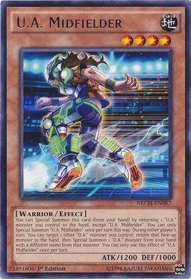 U.A. Midfielder - NECH-EN087 - Rare 1st Edition The New Challengers (NECH) 1st Edition Singles