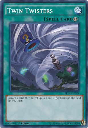 Twin Twisters - SR04-EN024 - Common 1st Edition Structure Deck: Dinosmasher&#39;s Fury 1st Edition Singles