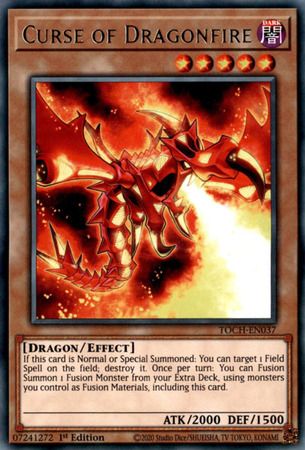 Curse of Dragonfire - TOCH-EN037 - Rare 1st Edition Toon Chaos 1st Edition Singles