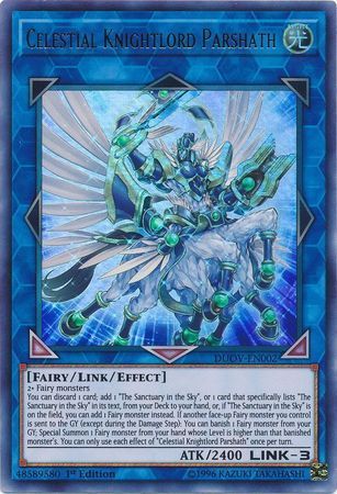 Celestial Knightlord Parshath - DUOV-EN002 - Ultra Rare 1st Edition Duel Overload 1st Edition Singles