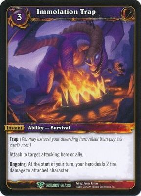 Immolation Trap - 43/220 - Uncommon WoW: Twilight of the Dragons