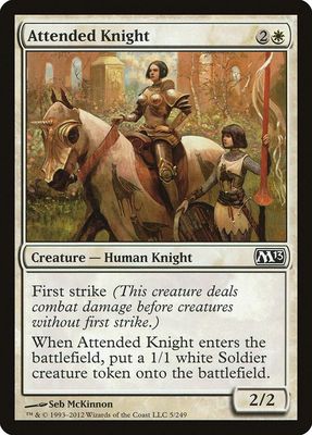 Attended Knight 5/249 - Magic 2013 (M13) (M13)