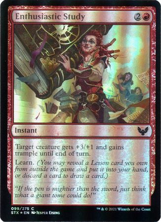 Enthusiastic Study 099/275 - Foil Strixhaven: School of Mages Foil Singles