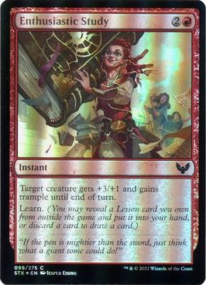 Enthusiastic Study 099/275 - Foil Strixhaven: School of Mages Foil Singles