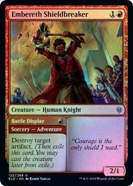Embereth Shieldbreaker 122/269 - Foil Throne of Eldraine Foil Singles