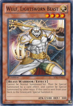 Wulf, Lightsworn Beast - SDLI-EN010 - Common 1st Edition Structure Deck: Realm of Light 1st Edition Singles