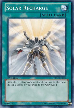 Solar Recharge - SDLI-EN026 - Common 1st Edition Structure Deck: Realm of Light 1st Edition Singles (espanol)