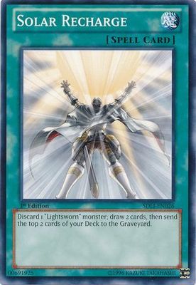 Solar Recharge - SDLI-EN026 - Common 1st Edition Structure Deck: Realm of Light 1st Edition Singles (espanol)