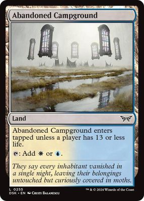 GA Abandoned Campground - Duskmourn: House of Horror (DSK) Duskmourn: House of Horror Foil
