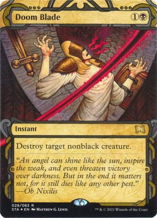 Doom Blade 028/063 - Etched Foil Strixhaven: School of Mages Etched Singles