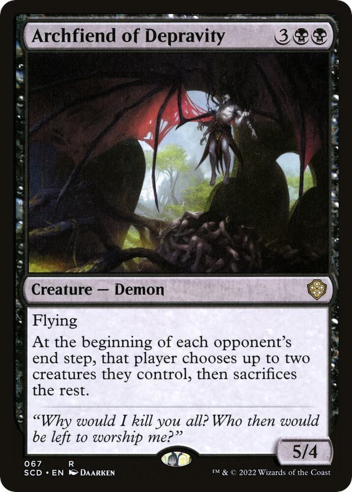 Archfiend of Depravity 067 - Starter Commander Decks (SCD) (Español)