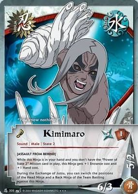 Kimimaro &quot;Assault From Behind&quot; - N-305 - Super Rare Naruto: Battle of Destiny Gold Foil