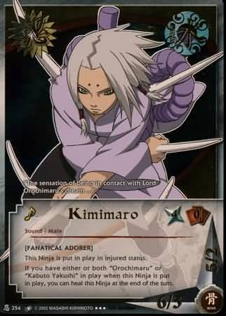 Kimimaro &quot;Fanatical Adorer&quot; - N-254 - Super Rare Naruto: Quest For Power Gold Foil