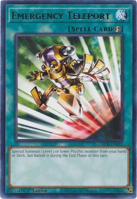 Emergency Teleport - GRCR-EN055 - Rare 1st Edition The Grand Creators 1st Edition Singles
