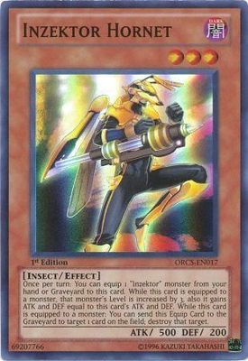 Inzektor Hornet - ORCS-EN017 - Super Rare 1st Edition Order of Chaos 1st Edition Singles *Espanol*