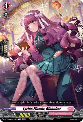 Lyrics Flower, Risacher - DZ-TD06: Start Up Trial Deck &quot;Lyrical Monasterio&quot; (DZ-TD06) DZ-TD06: Start Up Trial Deck &quot;Lyrical Monasterio&quot;