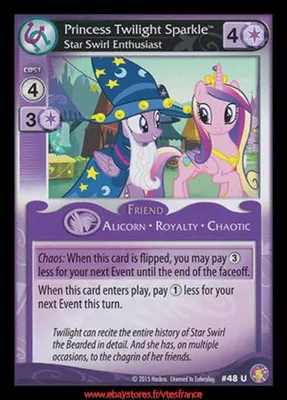 GA My Little Pony TCG - Princess Twilight Sparkle, Star Swirl Enthusiast #48 Foil