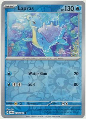 GA Lapras - 031 /142 - Uncommon Reverse Holo Scarlet &amp; Violet: Stellar Crown Reverse Singles