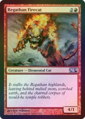 Regathan Firecat - Foil Magic 2014 (M14) Foil Singles -español-