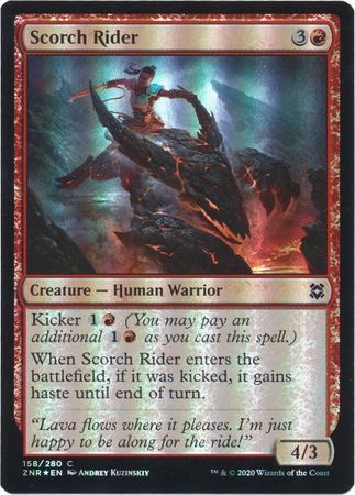 Scorch Rider 158/280 - Foil Zendikar Rising Foil Singles