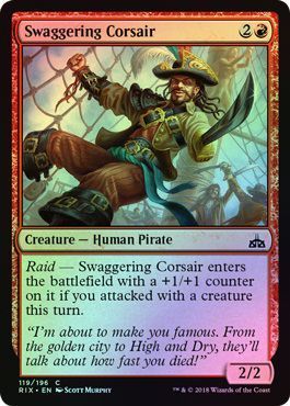 Swaggering Corsair 119/196 - Foil Rivals of Ixalan Foil Singles -español-