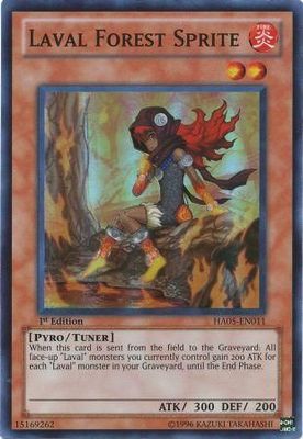 Laval Forest Sprite - HA05-EN011 - Super Rare 1st Edition Hidden Arsenal 5 1st Edition Singles (Espanol)