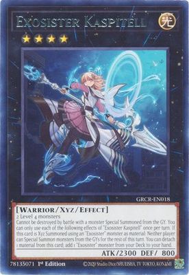 Exosister Kaspitell - GRCR-EN018 - Rare 1st Edition The Grand Creators 1st Edition Singles