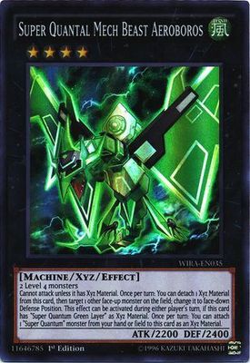 Super Quantal Mech Beast Aeroboros - WIRA-EN035 - Super Rare 1st Edition Wing Raiders 1st Edition Singles