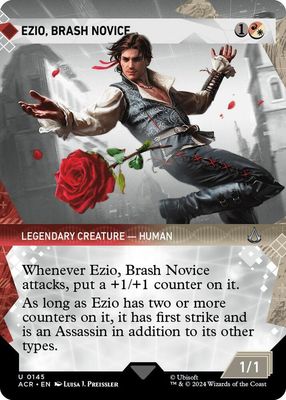 Ezio, Brash Novice (Showcase) - Universes Beyond: Assassin&#39;s Creed (ACR) Universes Beyond: Assassin&#39;s Creed