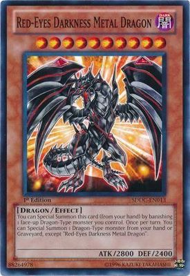 Red-Eyes Darkness Metal Dragon - SDDC-EN013 - Common 1st Edition Structure Deck: Dragons Collide 1st Edition Singles