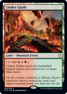 Cinder Glade 236/302 Commander 2019 Singles