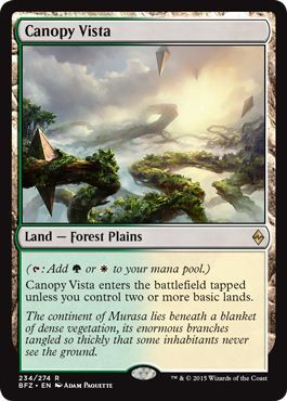 Canopy Vista 234/274 Battle for Zendikar Singles (Español)