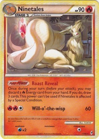 Ninetales - 17/95 - Rare Theme Deck Exclusive Pokemon Theme Deck Exclusives