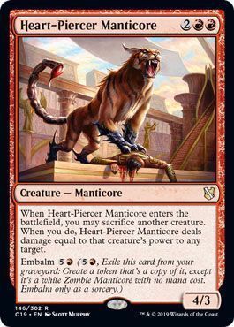 Heart-Piercer Manticore 146/302 Commander 2019 Singles