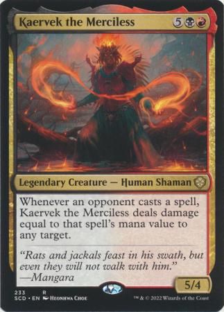 Kaervek the Merciless 233 Starter Commander Decks 2022