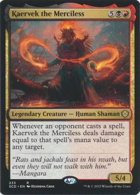Kaervek the Merciless 233 Starter Commander Decks 2022