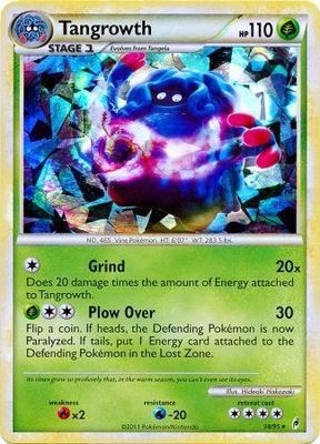 Tangrowth - 34/95 - Shattered Holo Rare Pokemon Theme Deck Exclusives