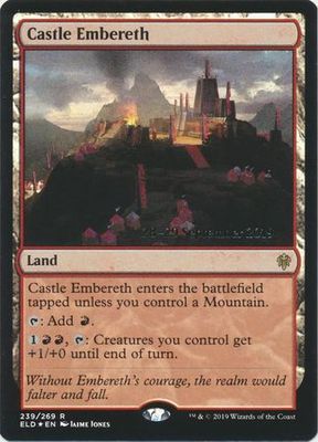 Castle Embereth 239/269 - ELD Pre-Release Foil Promo Magic: The Gathering Promo Cards (Español)