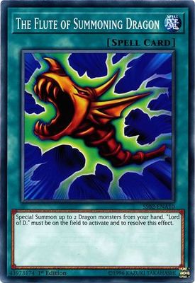 The Flute of Summoning Dragon - SS02-ENA10 - Common 1st Edition Speed Duel Starter Decks: Duelists of Tomorrow Singles