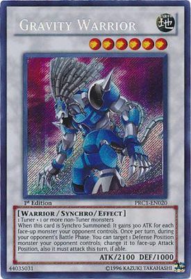 Gravity Warrior - PRC1-EN020 - Secret Rare Yu-Gi-Oh! Promo Cards