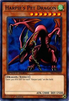 Harpie&#39;s Pet Dragon - SBLS-EN020 - Common 1st Edition Speed Duel: Arena of Lost Souls Singles