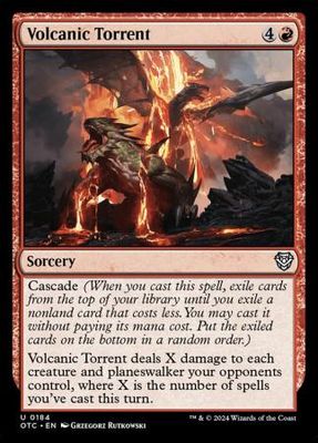 Volcanic Torrent 0184 Outlaws of Thunder Junction Commander Singles