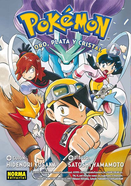 SJ3 Pokemon Oro Plata y Cristal Manga Volumen 4 Espanol Norma