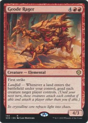 Geode Rager 144 Starter Commander Decks 2022 (Español)