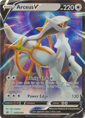 SJ Arceus V - SWSH306 - Ultra Rare Promo Pokemon Sword &amp; Shield Promos